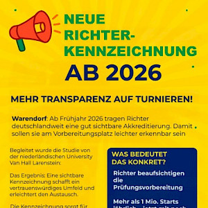 📢 Neue Richterkennzeichnung ab 2026 – Mehr Transparenz auf Turnieren!