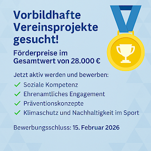 Förderpreis-Info WLSB > Jetzt mitmachen: Förderpreise für vorbildhafte Vereinsprojekte! 💡