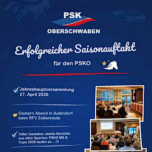 Erfolgreiche Jahreshauptversammlung des PSK Oberschwaben in Aulendorf ✨🐎