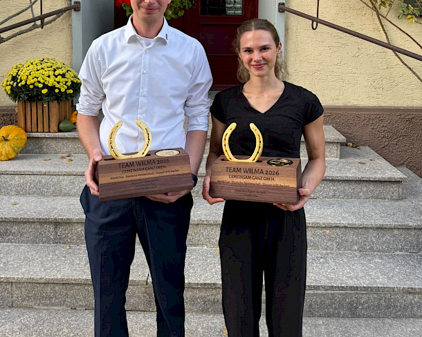 Verleihung des Goldenen Longierabzeichen an Daniel Zembrot! 💛💙🥇🐴